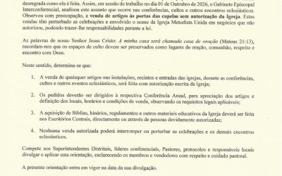 Venda de Artigos nos Espaços de Culto